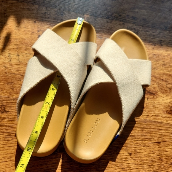 Rothy's Tan Women's Crisscross Sandals - Picture 4 of 5
